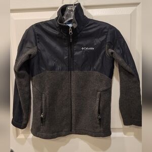 Columbia Black Fleece Jacket Kids Size S